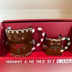 Lang Mommy and Me Christmas Gingerbread Mug Set
